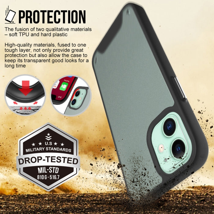 Estuche protector de PC + TPU a prueba de golpes de la serie Space