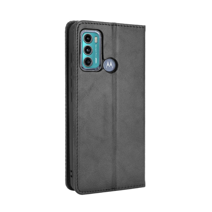 Hebilla magnética Retro Crazy Horse Texture Funda de cuero con tapa horizontal con soporte y ranuras para tarjetas y marco de fotos, For Motorola Moto G60 / Moto G40 Fusion, For OPPO Realme C11 2021 / Realme C20 / Realme C20a, For OPPO Reno5 A         ...