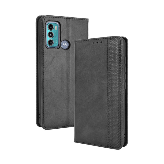Hebilla magnética Retro Crazy Horse Texture Funda de cuero con tapa horizontal con soporte y ranuras para tarjetas y marco de fotos, For Motorola Moto G60 / Moto G40 Fusion, For OPPO Realme C11 2021 / Realme C20 / Realme C20a, For OPPO Reno5 A         ...