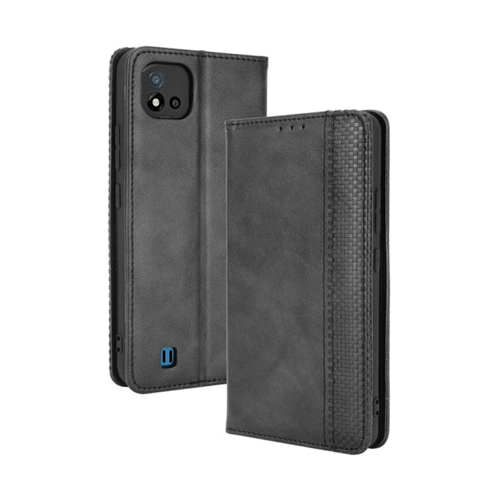 Hebilla magnética Retro Crazy Horse Texture Funda de cuero con tapa horizontal con soporte y ranuras para tarjetas y marco de fotos, For Motorola Moto G60 / Moto G40 Fusion, For OPPO Realme C11 2021 / Realme C20 / Realme C20a, For OPPO Reno5 A         ...