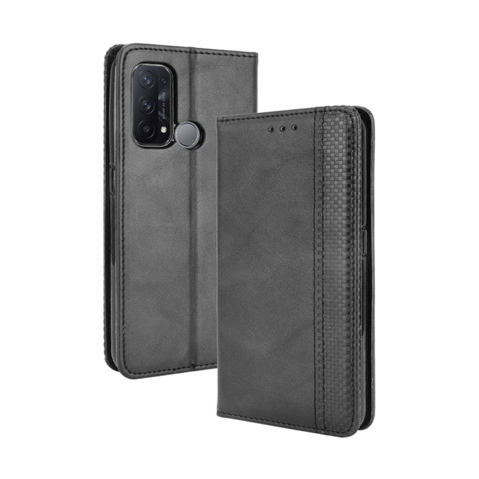 Hebilla magnética Retro Crazy Horse Texture Funda de cuero con tapa horizontal con soporte y ranuras para tarjetas y marco de fotos, For Motorola Moto G60 / Moto G40 Fusion, For OPPO Realme C11 2021 / Realme C20 / Realme C20a, For OPPO Reno5 A         ...