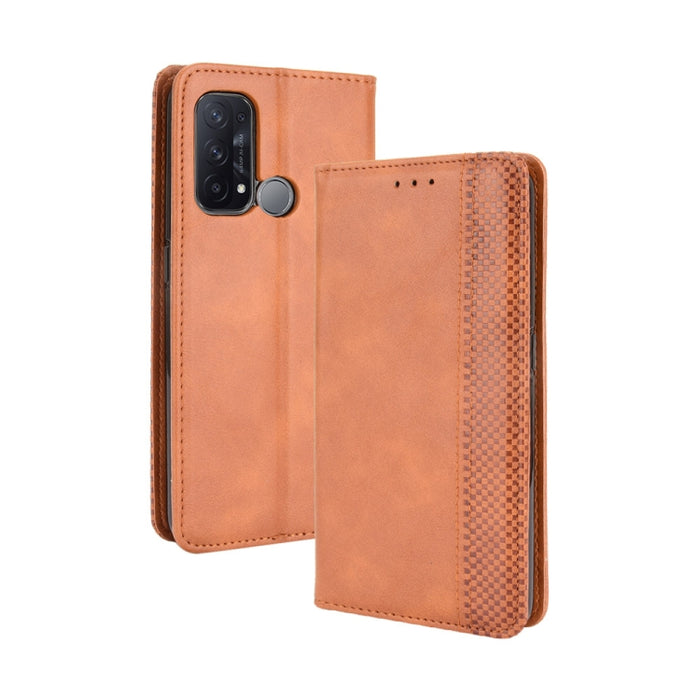 Hebilla magnética Retro Crazy Horse Texture Funda de cuero con tapa horizontal con soporte y ranuras para tarjetas y marco de fotos, For Motorola Moto G60 / Moto G40 Fusion, For OPPO Realme C11 2021 / Realme C20 / Realme C20a, For OPPO Reno5 A         ...