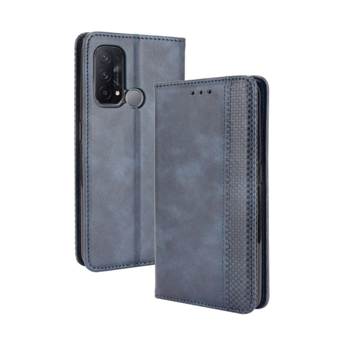 Hebilla magnética Retro Crazy Horse Texture Funda de cuero con tapa horizontal con soporte y ranuras para tarjetas y marco de fotos, For Motorola Moto G60 / Moto G40 Fusion, For OPPO Realme C11 2021 / Realme C20 / Realme C20a, For OPPO Reno5 A         ...