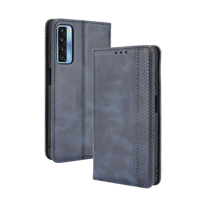 Hebilla magnética Retro Crazy Horse Texture Funda de cuero con tapa horizontal con soporte y ranuras para tarjetas y marco de fotos, For Motorola Moto G60 / Moto G40 Fusion, For OPPO Realme C11 2021 / Realme C20 / Realme C20a, For OPPO Reno5 A         ...