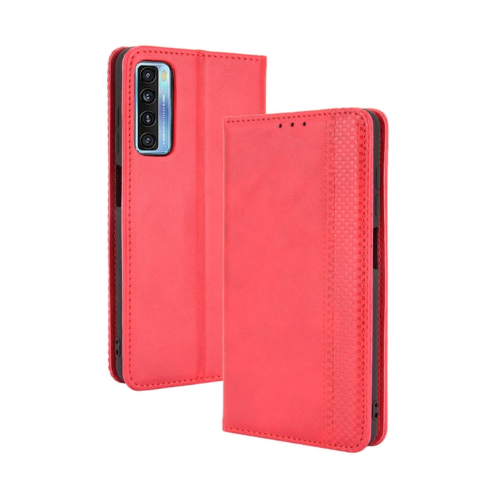 Hebilla magnética Retro Crazy Horse Texture Funda de cuero con tapa horizontal con soporte y ranuras para tarjetas y marco de fotos, For Motorola Moto G60 / Moto G40 Fusion, For OPPO Realme C11 2021 / Realme C20 / Realme C20a, For OPPO Reno5 A         ...