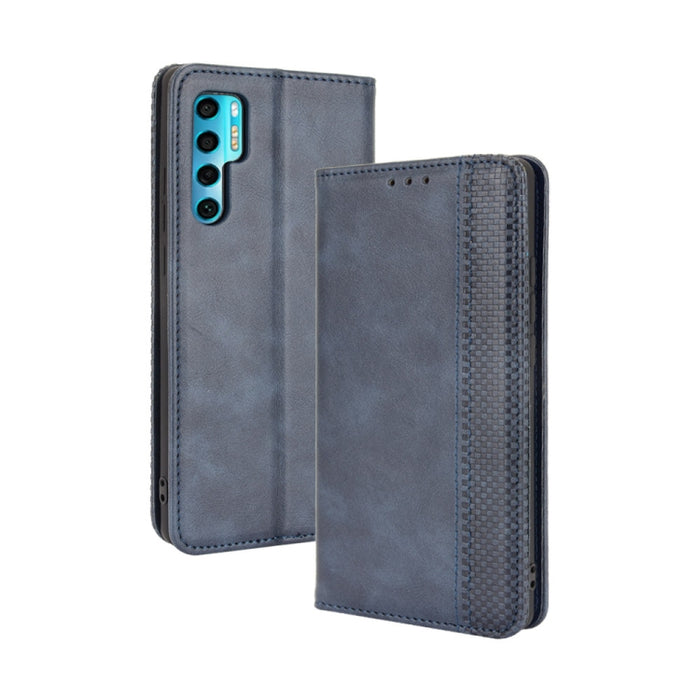 Hebilla magnética Retro Crazy Horse Texture Funda de cuero con tapa horizontal con soporte y ranuras para tarjetas y marco de fotos, For Motorola Moto G60 / Moto G40 Fusion, For OPPO Realme C11 2021 / Realme C20 / Realme C20a, For OPPO Reno5 A         ...