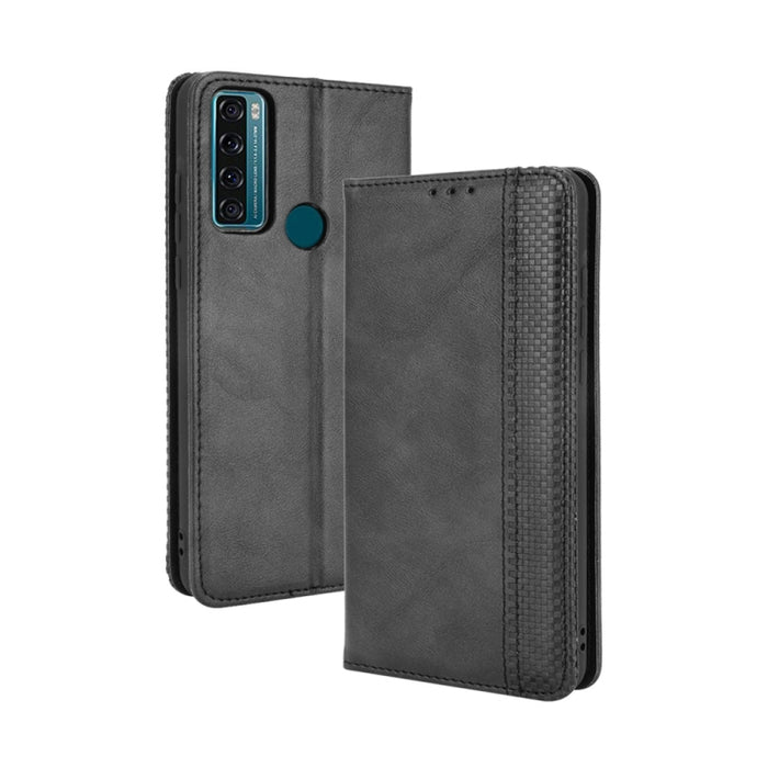 Hebilla magnética Retro Crazy Horse Texture Funda de cuero con tapa horizontal con soporte y ranuras para tarjetas y marco de fotos, For Motorola Moto G60 / Moto G40 Fusion, For OPPO Realme C11 2021 / Realme C20 / Realme C20a, For OPPO Reno5 A         ...