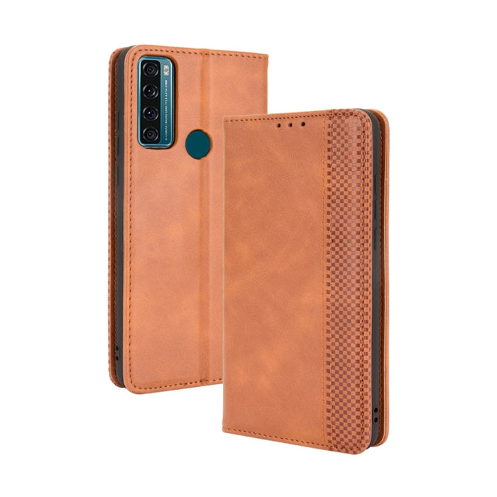 Hebilla magnética Retro Crazy Horse Texture Funda de cuero con tapa horizontal con soporte y ranuras para tarjetas y marco de fotos, For Motorola Moto G60 / Moto G40 Fusion, For OPPO Realme C11 2021 / Realme C20 / Realme C20a, For OPPO Reno5 A         ...