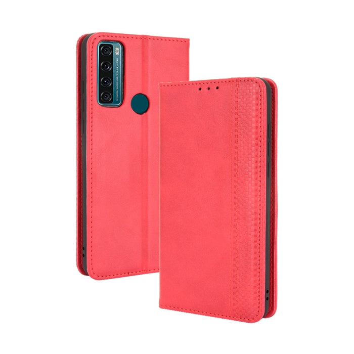 Hebilla magnética Retro Crazy Horse Texture Funda de cuero con tapa horizontal con soporte y ranuras para tarjetas y marco de fotos, For Motorola Moto G60 / Moto G40 Fusion, For OPPO Realme C11 2021 / Realme C20 / Realme C20a, For OPPO Reno5 A         ...