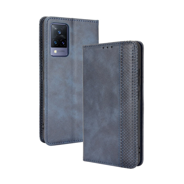 Hebilla magnética Retro Crazy Horse Texture Funda de cuero con tapa horizontal con soporte y ranuras para tarjetas y marco de fotos, For Motorola Moto G60 / Moto G40 Fusion, For OPPO Realme C11 2021 / Realme C20 / Realme C20a, For OPPO Reno5 A         ...