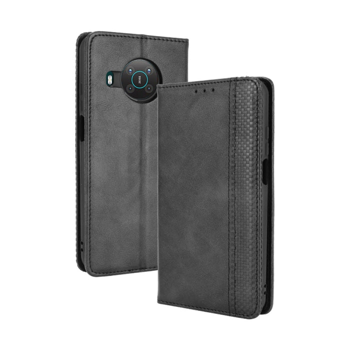 Hebilla magnética Retro Crazy Horse Texture Funda de cuero con tapa horizontal con soporte y ranuras para tarjetas y marco de fotos, For Motorola Moto G60 / Moto G40 Fusion, For OPPO Realme C11 2021 / Realme C20 / Realme C20a, For OPPO Reno5 A         ...