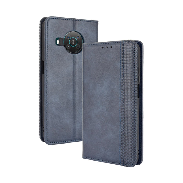 Hebilla magnética Retro Crazy Horse Texture Funda de cuero con tapa horizontal con soporte y ranuras para tarjetas y marco de fotos, For Motorola Moto G60 / Moto G40 Fusion, For OPPO Realme C11 2021 / Realme C20 / Realme C20a, For OPPO Reno5 A         ...