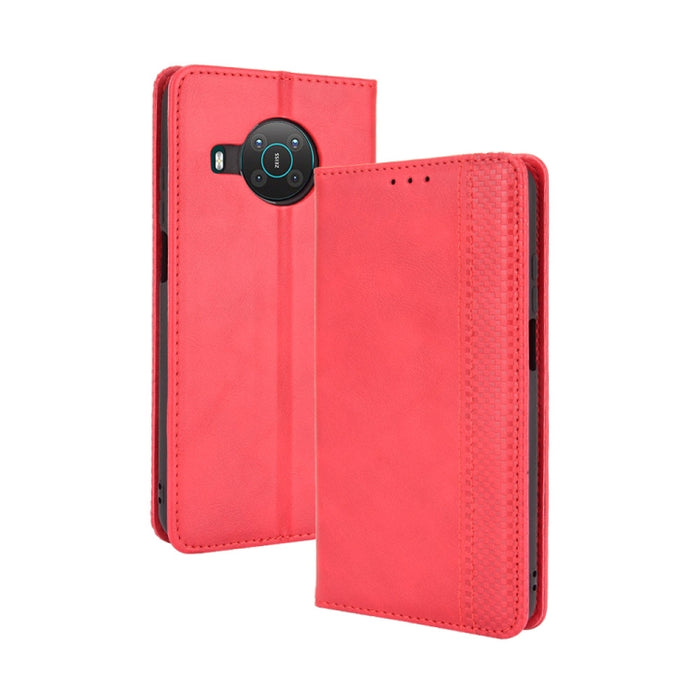 Hebilla magnética Retro Crazy Horse Texture Funda de cuero con tapa horizontal con soporte y ranuras para tarjetas y marco de fotos, For Motorola Moto G60 / Moto G40 Fusion, For OPPO Realme C11 2021 / Realme C20 / Realme C20a, For OPPO Reno5 A         ...