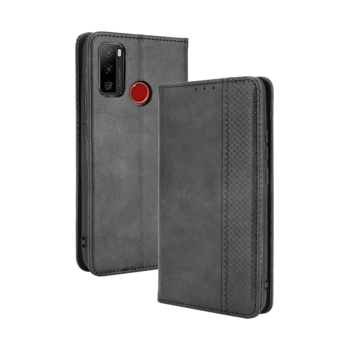 Hebilla magnética Retro Crazy Horse Texture Funda de cuero con tapa horizontal con soporte y ranuras para tarjetas y marco de fotos, For Motorola Moto G60 / Moto G40 Fusion, For OPPO Realme C11 2021 / Realme C20 / Realme C20a, For OPPO Reno5 A         ...