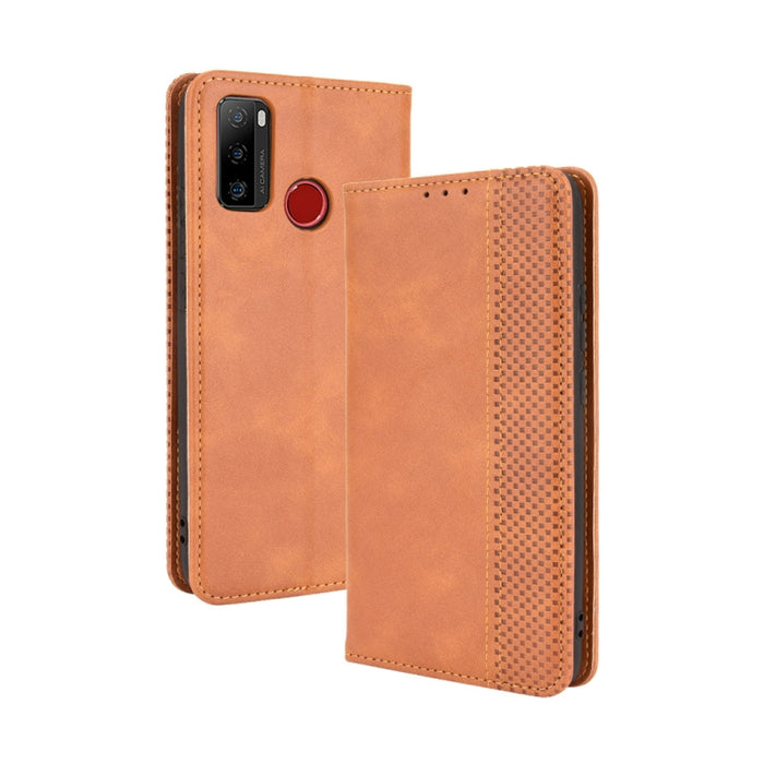 Hebilla magnética Retro Crazy Horse Texture Funda de cuero con tapa horizontal con soporte y ranuras para tarjetas y marco de fotos, For Motorola Moto G60 / Moto G40 Fusion, For OPPO Realme C11 2021 / Realme C20 / Realme C20a, For OPPO Reno5 A         ...