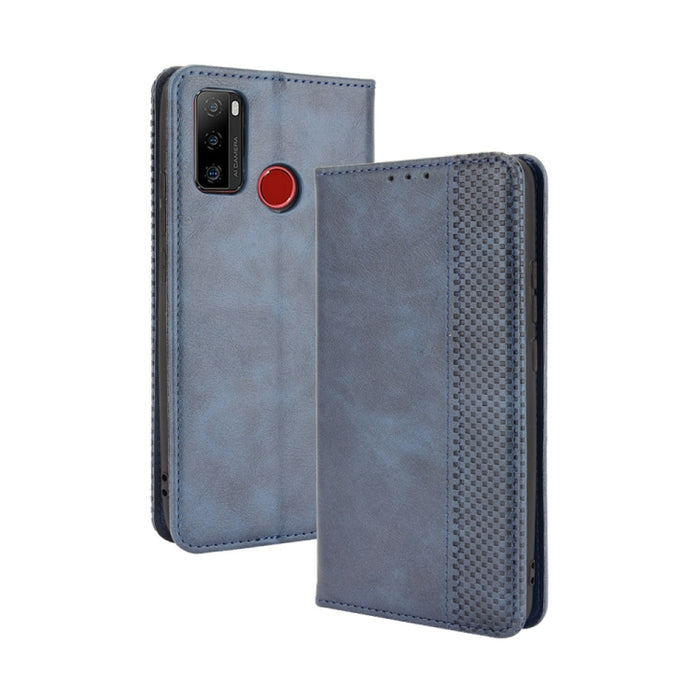 Hebilla magnética Retro Crazy Horse Texture Funda de cuero con tapa horizontal con soporte y ranuras para tarjetas y marco de fotos, For Motorola Moto G60 / Moto G40 Fusion, For OPPO Realme C11 2021 / Realme C20 / Realme C20a, For OPPO Reno5 A         ...