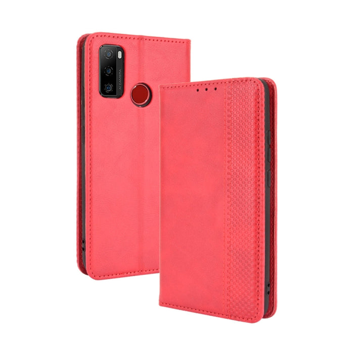Hebilla magnética Retro Crazy Horse Texture Funda de cuero con tapa horizontal con soporte y ranuras para tarjetas y marco de fotos, For Motorola Moto G60 / Moto G40 Fusion, For OPPO Realme C11 2021 / Realme C20 / Realme C20a, For OPPO Reno5 A         ...
