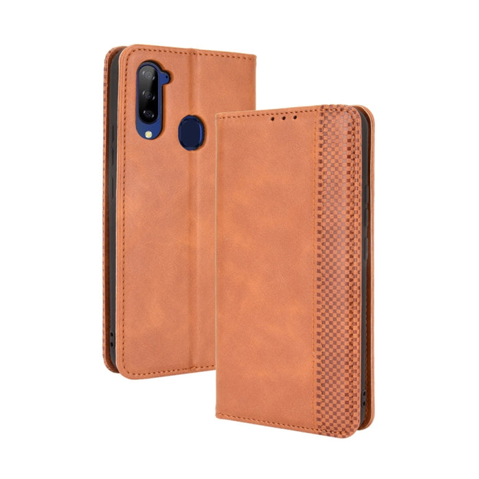 Hebilla magnética Retro Crazy Horse Texture Funda de cuero con tapa horizontal con soporte y ranuras para tarjetas y marco de fotos, For Motorola Moto G60 / Moto G40 Fusion, For OPPO Realme C11 2021 / Realme C20 / Realme C20a, For OPPO Reno5 A         ...