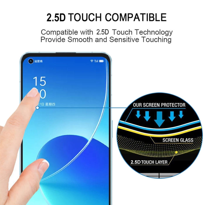 Película de vidrio templado de pantalla completa con pegamento completo de 25 piezas, For OPPO Reno6 5G / Reno7 5G / Reno7 SE 5G / A96 (25 PCS), For OPPO Reno6 Pro 5G / Reno6 Pro+ 5G / Reno7 Pro 5G (25 PCS), For Xiaomi Black Shark 4 / 4 Pro (25 PCS)