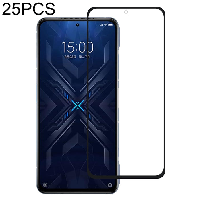 Película de vidrio templado de pantalla completa con pegamento completo de 25 piezas, For OPPO Reno6 5G / Reno7 5G / Reno7 SE 5G / A96 (25 PCS), For OPPO Reno6 Pro 5G / Reno6 Pro+ 5G / Reno7 Pro 5G (25 PCS), For Xiaomi Black Shark 4 / 4 Pro (25 PCS)