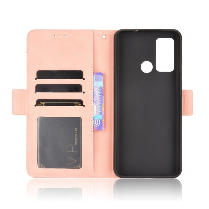 Estuche de cuero con tapa horizontal con patrón de piel de becerro con soporte y ranuras para tarjetas y marco de fotos, For Motorola Moto G40 Fusion / Moto G60, For OPPO Realme C11 2021 / C20 / C20A, For OPPO Reno5 A, For TCL 20 5G / 20S              ...