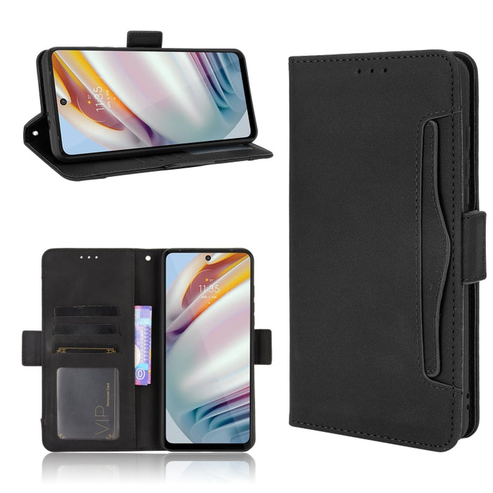 Estuche de cuero con tapa horizontal con patrón de piel de becerro con soporte y ranuras para tarjetas y marco de fotos, For Motorola Moto G40 Fusion / Moto G60, For OPPO Realme C11 2021 / C20 / C20A, For OPPO Reno5 A, For TCL 20 5G / 20S              ...