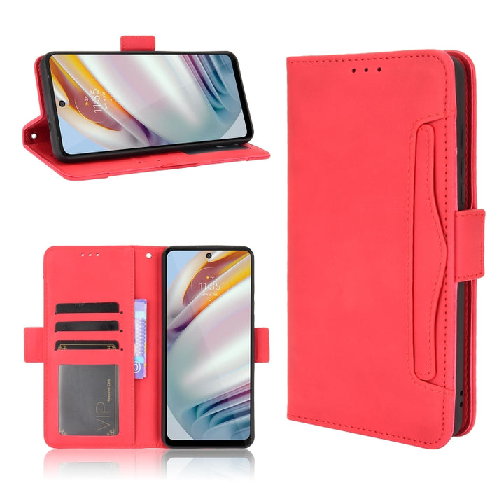 Estuche de cuero con tapa horizontal con patrón de piel de becerro con soporte y ranuras para tarjetas y marco de fotos, For Motorola Moto G40 Fusion / Moto G60, For OPPO Realme C11 2021 / C20 / C20A, For OPPO Reno5 A, For TCL 20 5G / 20S              ...