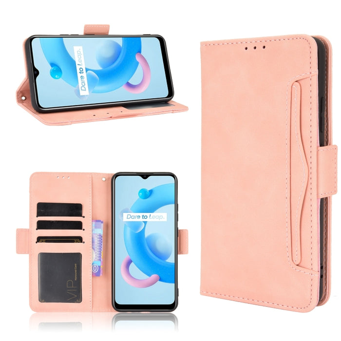 Estuche de cuero con tapa horizontal con patrón de piel de becerro con soporte y ranuras para tarjetas y marco de fotos, For Motorola Moto G40 Fusion / Moto G60, For OPPO Realme C11 2021 / C20 / C20A, For OPPO Reno5 A, For TCL 20 5G / 20S              ...