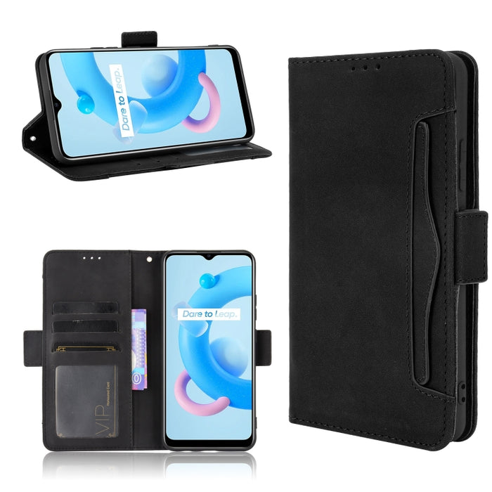 Estuche de cuero con tapa horizontal con patrón de piel de becerro con soporte y ranuras para tarjetas y marco de fotos, For Motorola Moto G40 Fusion / Moto G60, For OPPO Realme C11 2021 / C20 / C20A, For OPPO Reno5 A, For TCL 20 5G / 20S              ...