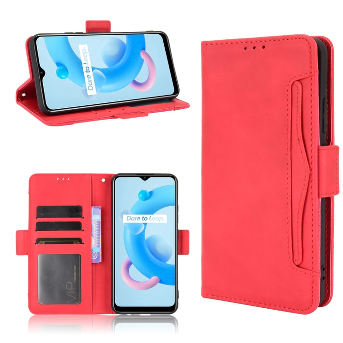 Estuche de cuero con tapa horizontal con patrón de piel de becerro con soporte y ranuras para tarjetas y marco de fotos, For Motorola Moto G40 Fusion / Moto G60, For OPPO Realme C11 2021 / C20 / C20A, For OPPO Reno5 A, For TCL 20 5G / 20S              ...