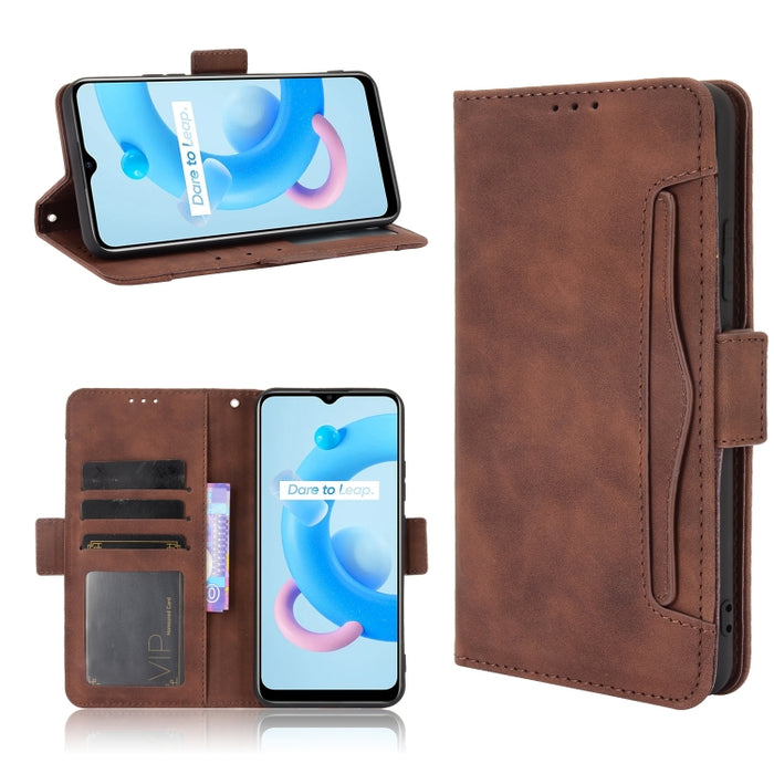 Estuche de cuero con tapa horizontal con patrón de piel de becerro con soporte y ranuras para tarjetas y marco de fotos, For Motorola Moto G40 Fusion / Moto G60, For OPPO Realme C11 2021 / C20 / C20A, For OPPO Reno5 A, For TCL 20 5G / 20S              ...