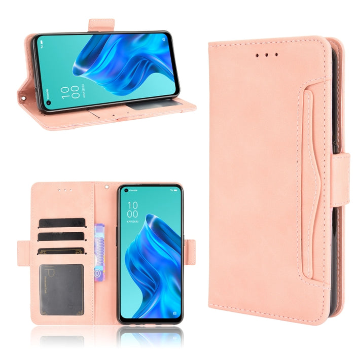 Estuche de cuero con tapa horizontal con patrón de piel de becerro con soporte y ranuras para tarjetas y marco de fotos, For Motorola Moto G40 Fusion / Moto G60, For OPPO Realme C11 2021 / C20 / C20A, For OPPO Reno5 A, For TCL 20 5G / 20S              ...