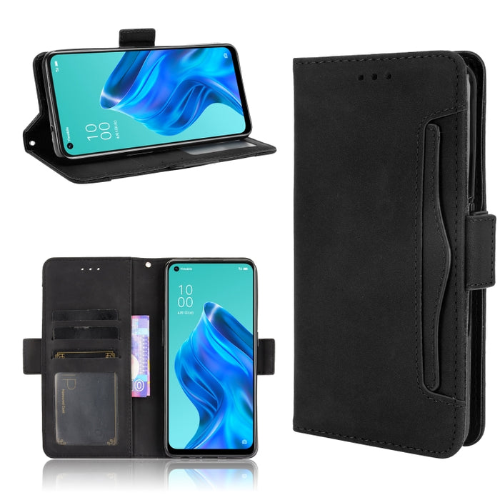 Estuche de cuero con tapa horizontal con patrón de piel de becerro con soporte y ranuras para tarjetas y marco de fotos, For Motorola Moto G40 Fusion / Moto G60, For OPPO Realme C11 2021 / C20 / C20A, For OPPO Reno5 A, For TCL 20 5G / 20S              ...