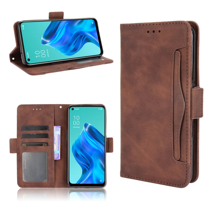 Estuche de cuero con tapa horizontal con patrón de piel de becerro con soporte y ranuras para tarjetas y marco de fotos, For Motorola Moto G40 Fusion / Moto G60, For OPPO Realme C11 2021 / C20 / C20A, For OPPO Reno5 A, For TCL 20 5G / 20S              ...