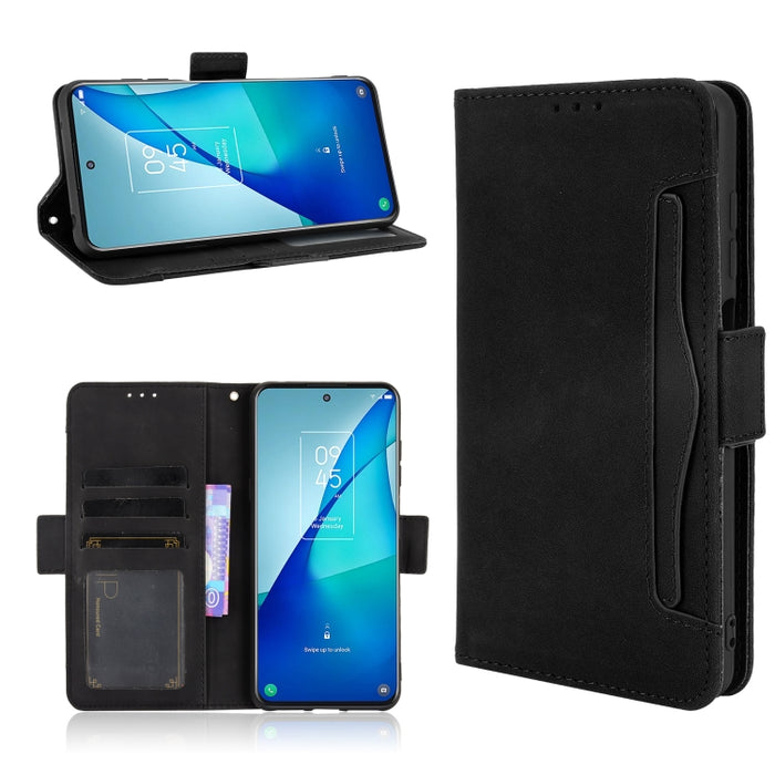 Estuche de cuero con tapa horizontal con patrón de piel de becerro con soporte y ranuras para tarjetas y marco de fotos, For Motorola Moto G40 Fusion / Moto G60, For OPPO Realme C11 2021 / C20 / C20A, For OPPO Reno5 A, For TCL 20 5G / 20S              ...