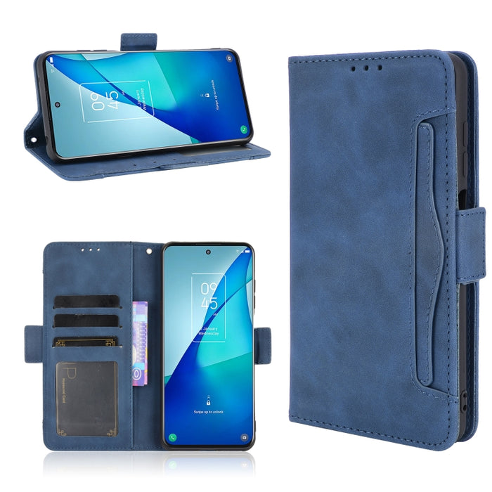 Estuche de cuero con tapa horizontal con patrón de piel de becerro con soporte y ranuras para tarjetas y marco de fotos, For Motorola Moto G40 Fusion / Moto G60, For OPPO Realme C11 2021 / C20 / C20A, For OPPO Reno5 A, For TCL 20 5G / 20S              ...
