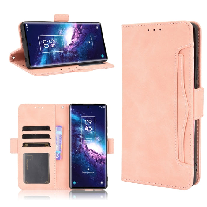 Estuche de cuero con tapa horizontal con patrón de piel de becerro con soporte y ranuras para tarjetas y marco de fotos, For Motorola Moto G40 Fusion / Moto G60, For OPPO Realme C11 2021 / C20 / C20A, For OPPO Reno5 A, For TCL 20 5G / 20S              ...