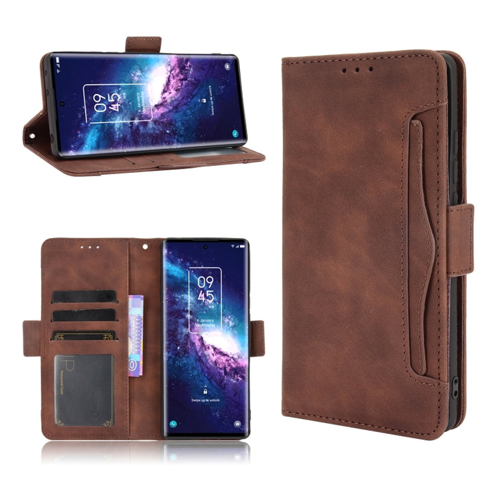 Estuche de cuero con tapa horizontal con patrón de piel de becerro con soporte y ranuras para tarjetas y marco de fotos, For Motorola Moto G40 Fusion / Moto G60, For OPPO Realme C11 2021 / C20 / C20A, For OPPO Reno5 A, For TCL 20 5G / 20S              ...