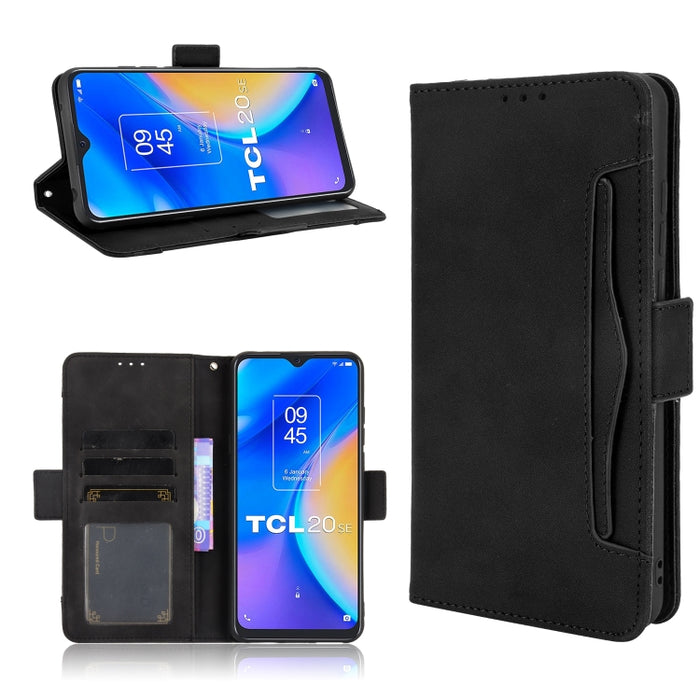 Estuche de cuero con tapa horizontal con patrón de piel de becerro con soporte y ranuras para tarjetas y marco de fotos, For Motorola Moto G40 Fusion / Moto G60, For OPPO Realme C11 2021 / C20 / C20A, For OPPO Reno5 A, For TCL 20 5G / 20S              ...