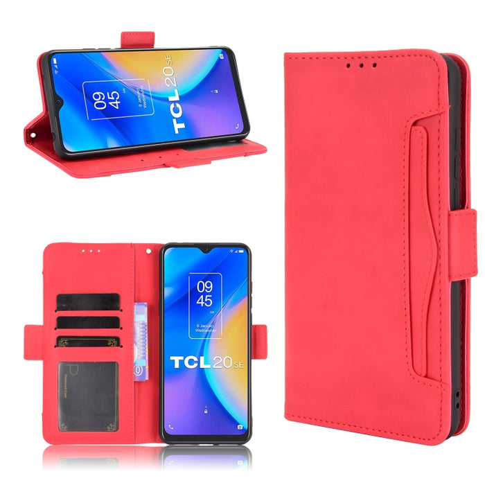 Estuche de cuero con tapa horizontal con patrón de piel de becerro con soporte y ranuras para tarjetas y marco de fotos, For Motorola Moto G40 Fusion / Moto G60, For OPPO Realme C11 2021 / C20 / C20A, For OPPO Reno5 A, For TCL 20 5G / 20S              ...