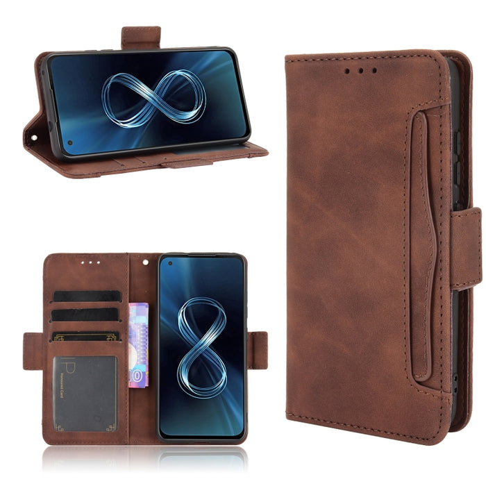 Estuche de cuero con tapa horizontal con patrón de piel de becerro con soporte y ranuras para tarjetas y marco de fotos, For Motorola Moto G40 Fusion / Moto G60, For OPPO Realme C11 2021 / C20 / C20A, For OPPO Reno5 A, For TCL 20 5G / 20S              ...