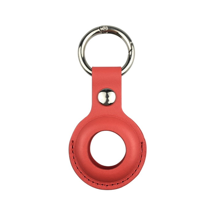Funda protectora de cuero antiarañazos a prueba de golpes Llavero con lazo para colgar para AirTag