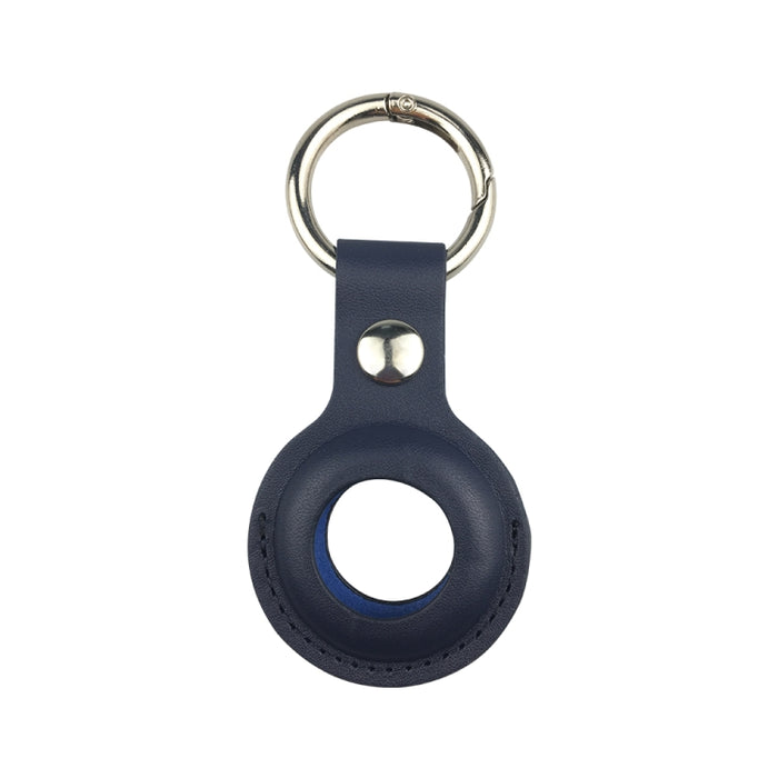 Funda protectora de cuero antiarañazos a prueba de golpes Llavero con lazo para colgar para AirTag