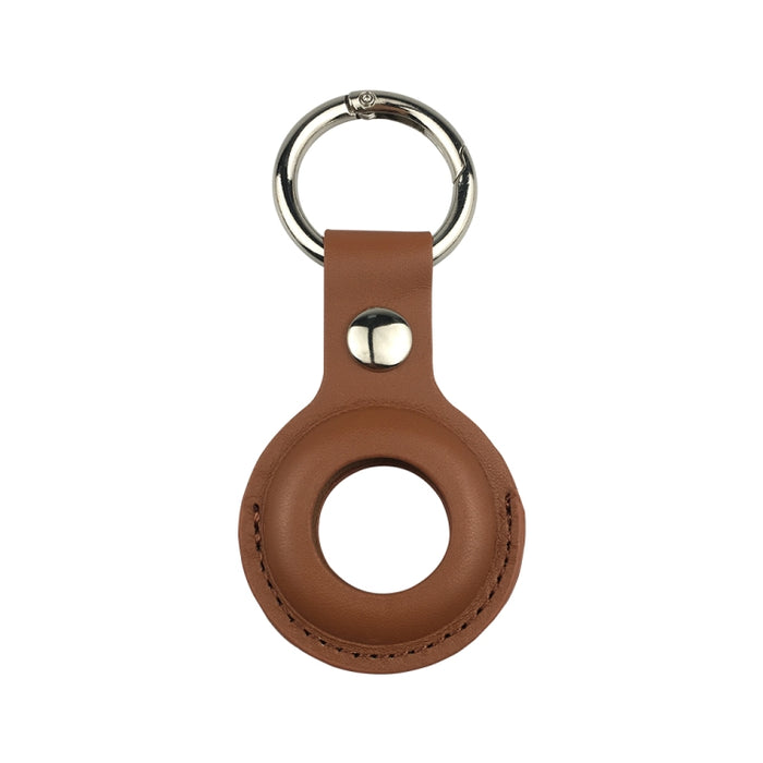 Funda protectora de cuero antiarañazos a prueba de golpes Llavero con lazo para colgar para AirTag