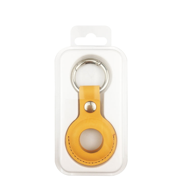 Funda protectora de cuero antiarañazos a prueba de golpes Llavero con lazo para colgar para AirTag