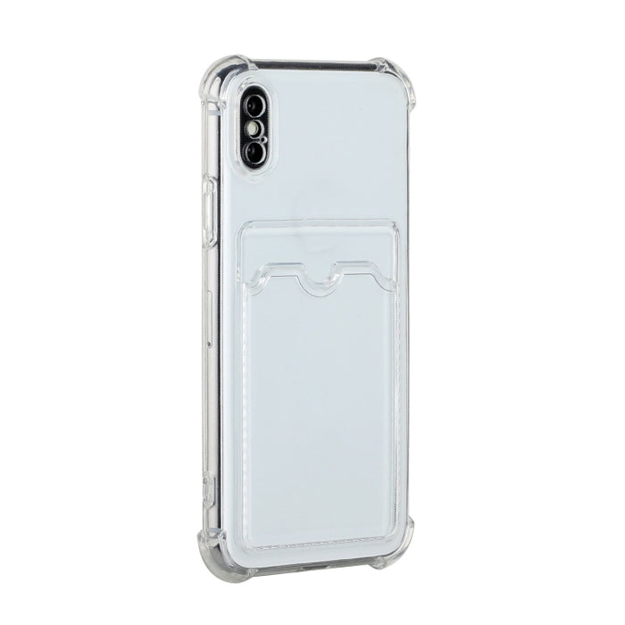 Estuche protector trasero de TPU a prueba de caídas con ranura para tarjeta
