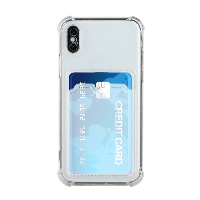 Estuche protector trasero de TPU a prueba de caídas con ranura para tarjeta