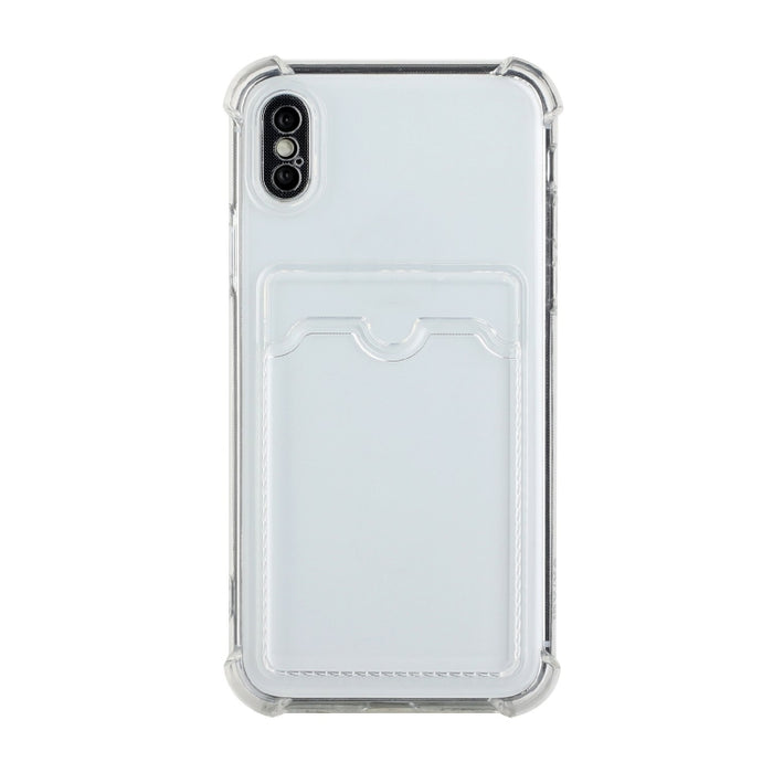 Estuche protector trasero de TPU a prueba de caídas con ranura para tarjeta