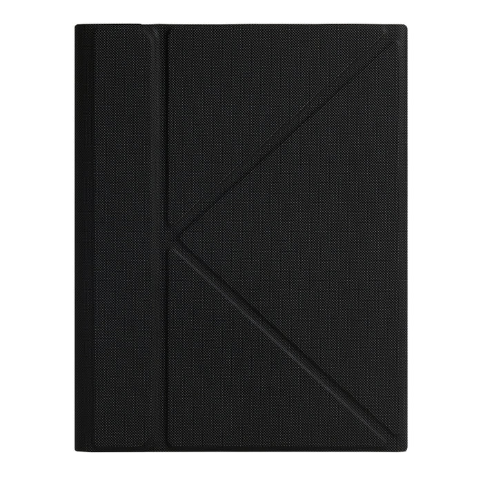 B011 Estuche de cuero con teclado Bluetooth divisible con soporte triangular y ranura para bolígrafo
