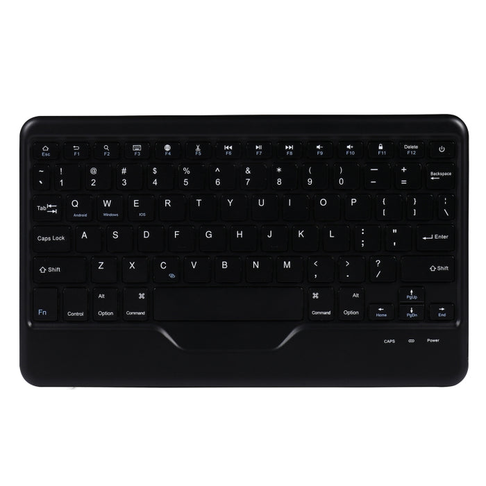B011 Estuche de cuero con teclado Bluetooth divisible con soporte triangular y ranura para bolígrafo